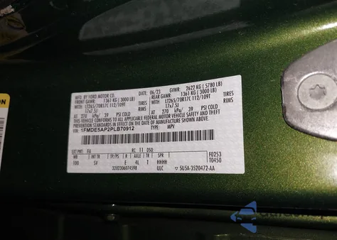 2023 Ford Bronco Black Diamond z USA, uszkodzony, nr VIN 1FMDE5AP2PLB70912